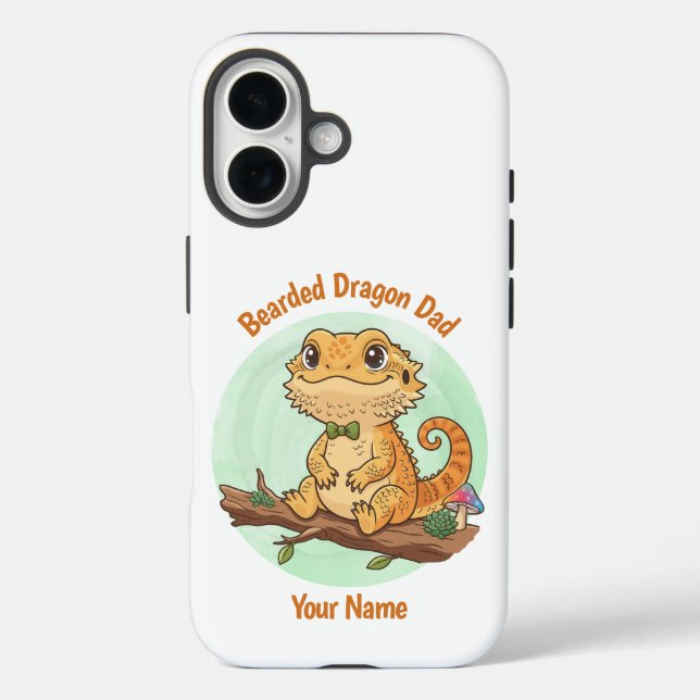Étui pour iPhone pour papa de dragon barbu personn (Verso)