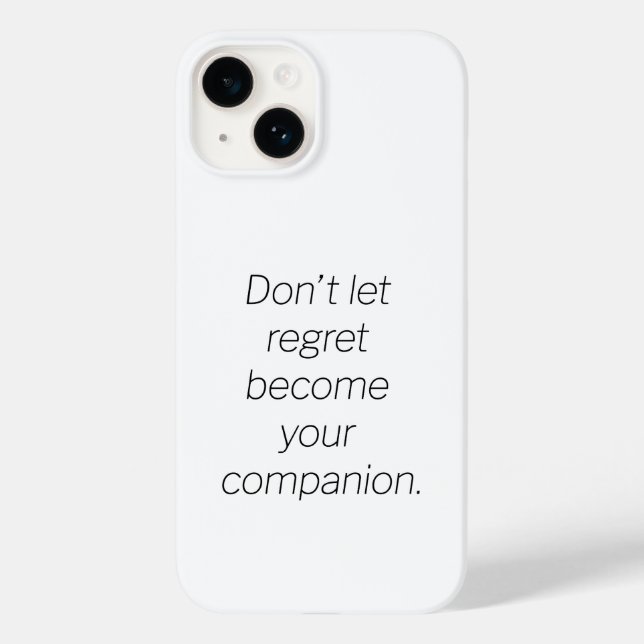Étui pour iPhone Regret (Verso)