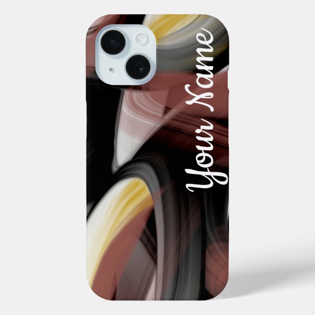 Étui pour iPhone tendance personnel Résumé Poudre  (Verso)