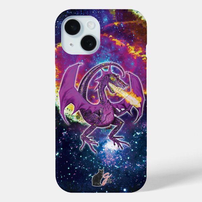 Étui pour iPhone Tourmaline Cosmic Dragon Case-Mat (Verso)