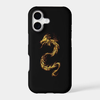 Étui pour iPhone Tribal Gold Dragon Fantasy Art