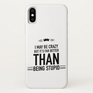 Étui pour iPhone X avec l'inscription Je suis peut