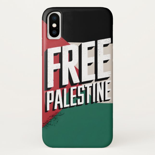 Étui pour iPhone X « Libérez la Palestine » : symb (Dos)