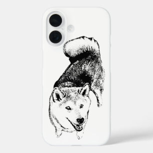 Étui pour téléphone Akita – Style Encre Artistique