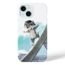 Étui pour téléphone - Chat glisse sur la Tour Eiff