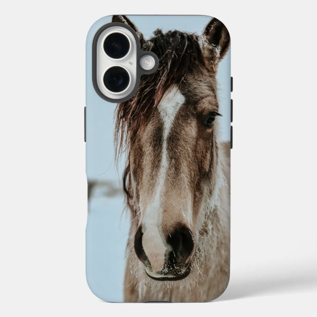 Étui pour téléphone cheval iPhone 16 (Verso)
