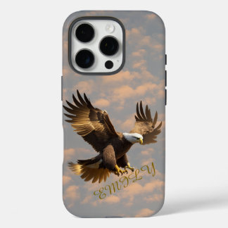 Étui pour téléphone Eagle Sky avec nom personnalis