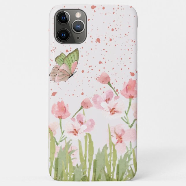 étui pour téléphone en aquarelle papillon pour iph (Dos)