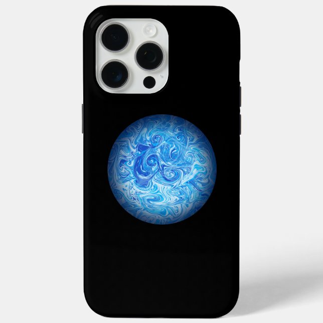 Étui pour téléphone en art fluide Calm Tide iPhone (Verso)