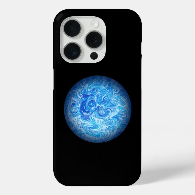 Étui pour téléphone en art fluide Calm Tide iPhone (Verso)