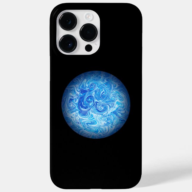Étui pour téléphone en art fluide Calm Tide iPhone (Verso)