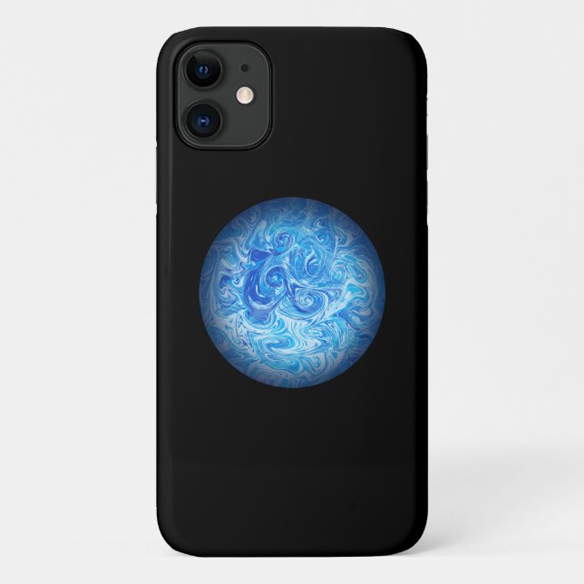 Étui pour téléphone en art fluide Calm Tide iPhone (Dos)