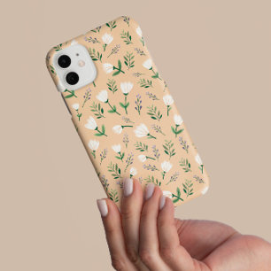 Étui pour téléphone Fleurs blanches et vanille