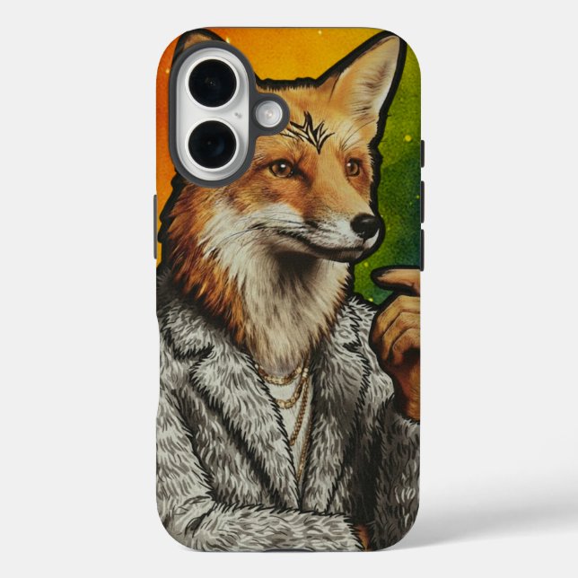Étui pour téléphone Gentleman Fox  (Verso)