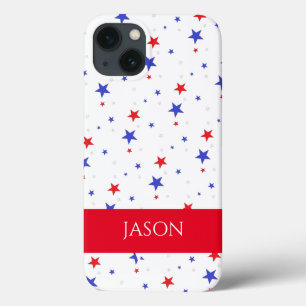 Étui pour téléphone iPhone étoiles patriotiques et