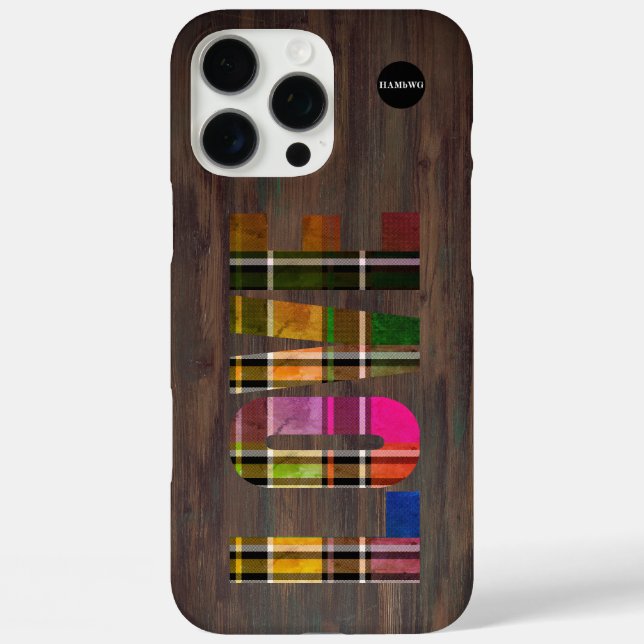 Étui pour téléphone portable Plaid Love par HAMbyW (Verso)