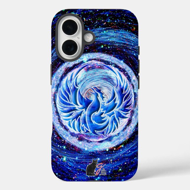 Étui rigide Case-Mate pour iPhone Blue Phoenix (Verso)