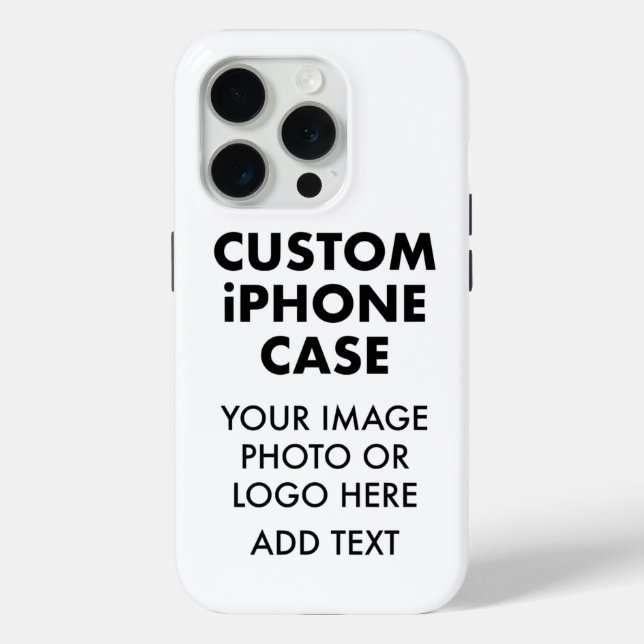Étui robuste personnalisé pour iPHONE 15 PRO (Verso)