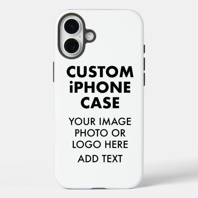 Étui robuste personnalisé pour iPHONE 16 PLUS (Verso)