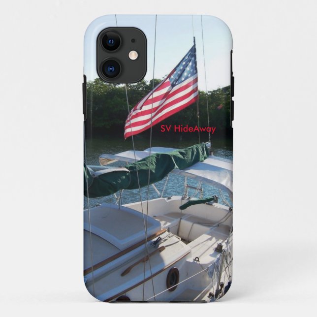 Étui robuste personnalisé pour iPhone Sailing Hide (Dos)