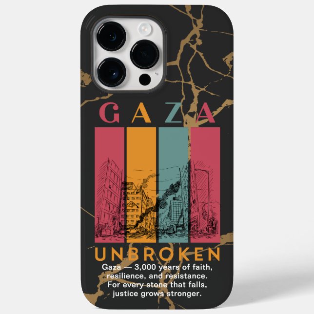 Étui robuste pour iPhone 14 Pro Max - Gaza Palesti (Verso)