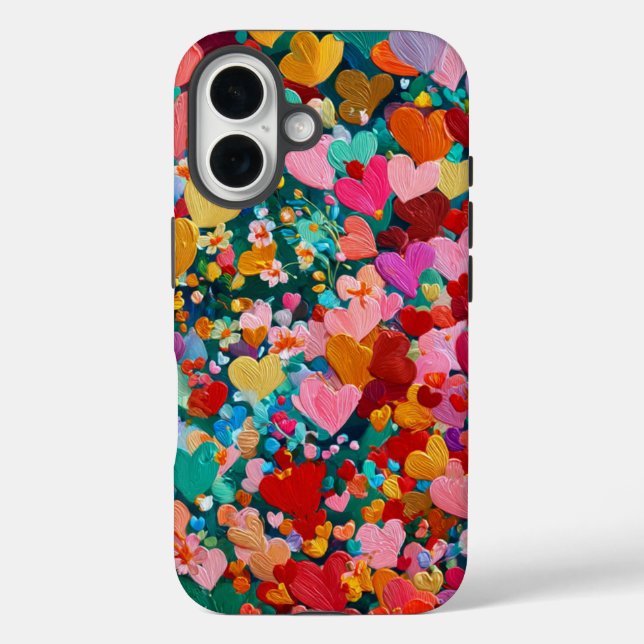 Étui robuste pour iPhone 16 Saint-Valentin | Roman (Verso)