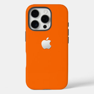 Étui robuste Premium Orange pour iPhone 16 Pro