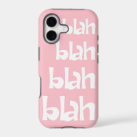 Étui rose clair Blah Blah Blah pour iPhone 5s