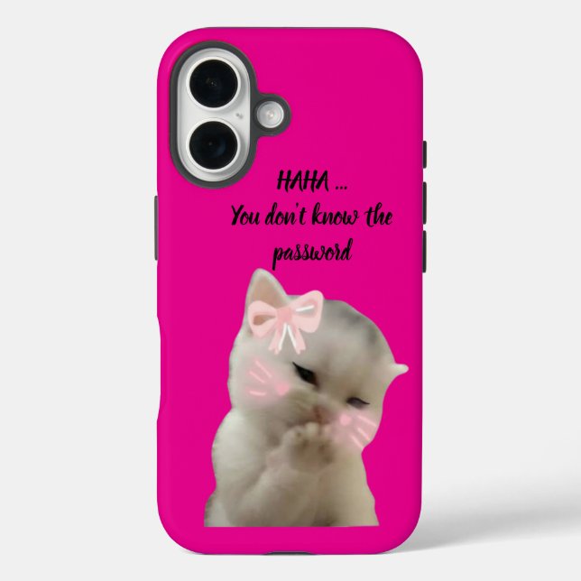 Étui rose pour téléphone Sassy Cat (Verso)