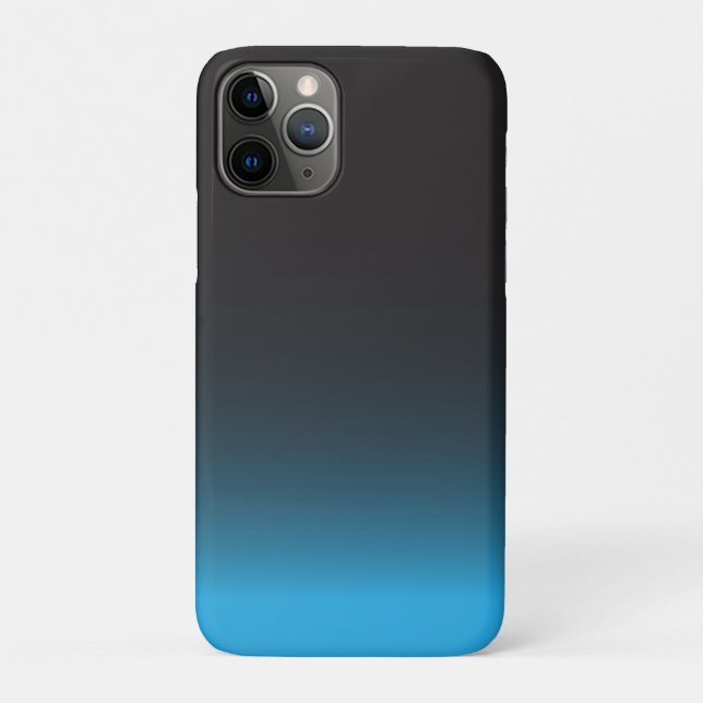 Étui simple noir et bleu pour iPhone 7, résistant (Dos)