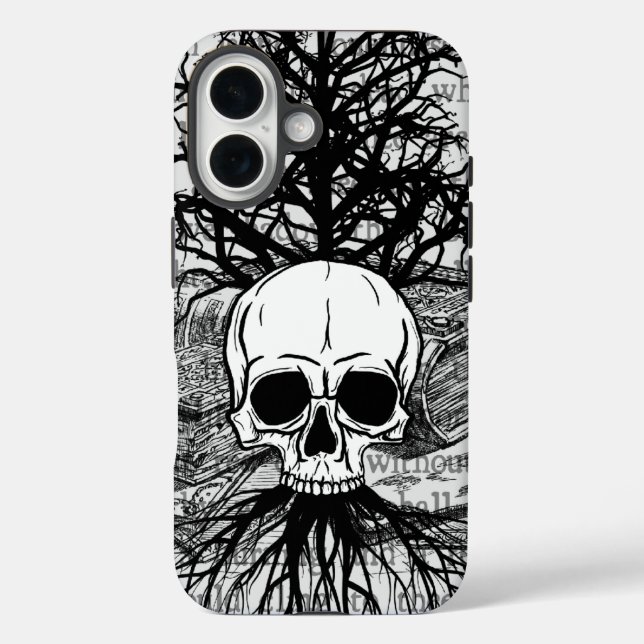 Étui Skull & Books Case-Mate pour iPhone (Verso)
