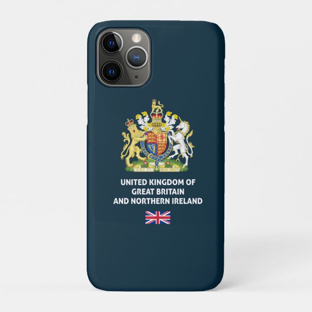 Étui téléphone passeport britannique (Dos)