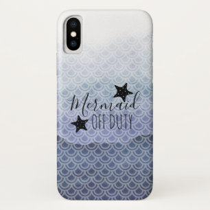Étui téléphonique Mermaid Off Duty Blue Watercolor