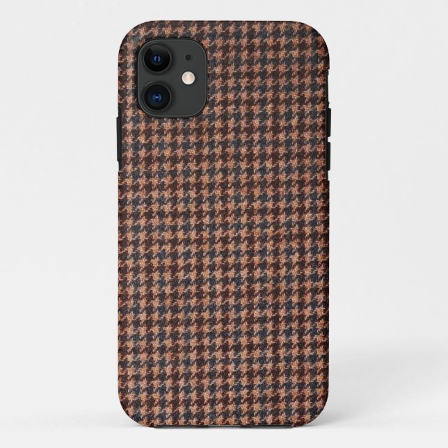 Étui : Tissu tweed marron (Dos)