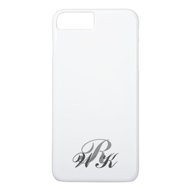 Étui transparent et gris monogramme pour iPhone 7  (Dos)