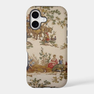 Étui vintage toile de pays français pour iPhone 5