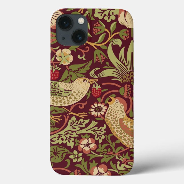 Étui William Morris Strawberry Thief pour iPhone C (Verso)