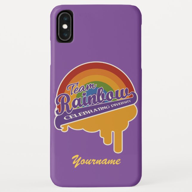 Étuis à monogramme personnalisés Team Rainbow (Dos)