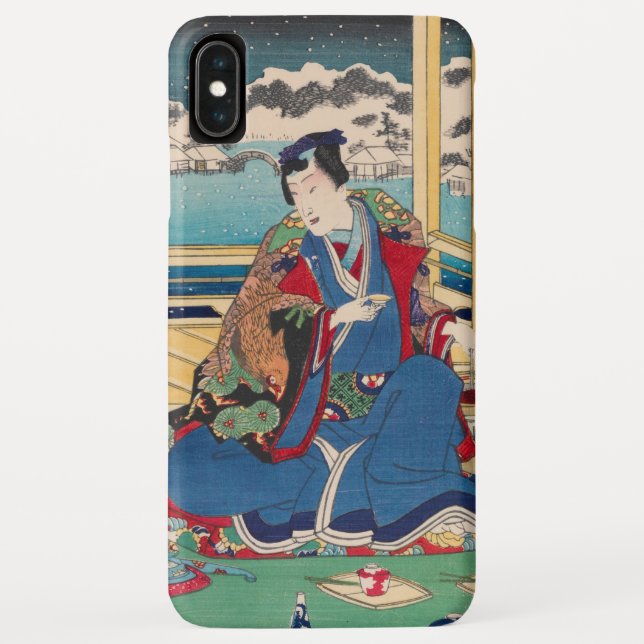 Étuis de téléphone avec art japonais (Dos)
