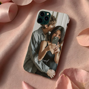 Étuis iPhone pour couples romantiques avec écritur