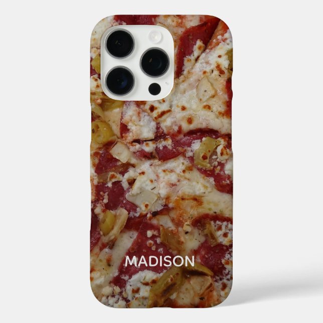 Étuis pour téléphone Pizza Rustica nom personnalis (Verso)