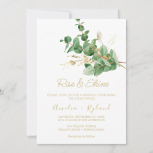 Eucalyptus à nervures dorées   Invitation Lever & 