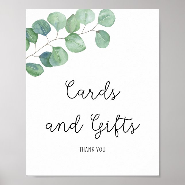 Eucalyptus - Affiche Cartes et Cadeaux (Devant)