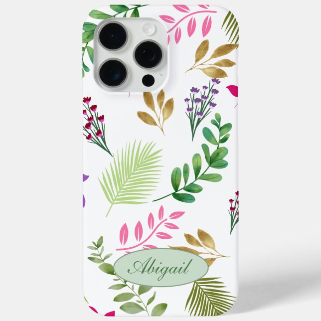 Eucalyptus Aquarelle Botanique iPhone / coque ipad (Verso)