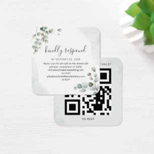 Eucalyptus Aquarelle Mariage Succulent Carte RSVP