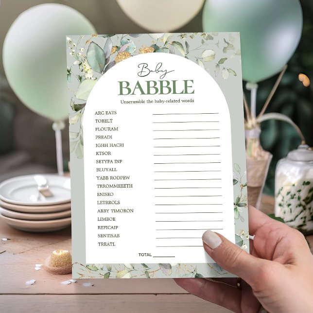 Eucalyptus Babble Babble Word Scrambule jeux (Créateur téléchargé)