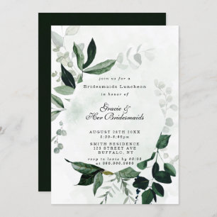 Eucalyptus Bridesmaids de verdure Invitations de d