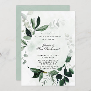 Eucalyptus Bridesmaids de verdure Invitations de d