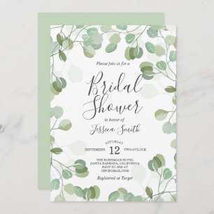 Eucalyptus Brunch Bubbly invitation de douche nupt