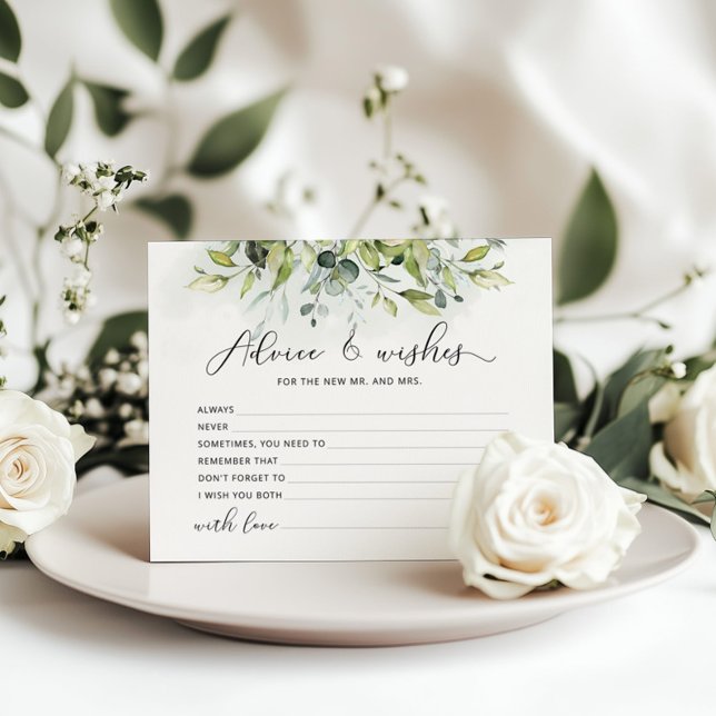 Eucalyptus conseil et souhaite carte de douche nup (Créateur téléchargé)